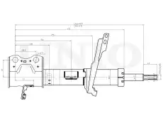 Амортизатор подвески SAB-10238 UNIO