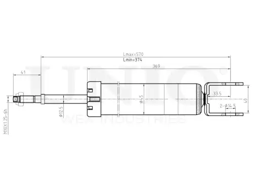 Амортизатор подвески SAB-10698 UNIO