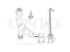 Рычаг подвески UNIO SSP-40028