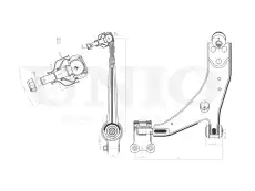Рычаг подвески UNIO SSP-40036