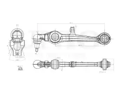 Рычаг подвески UNIO SSP-40044