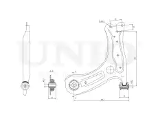 Рычаг подвески UNIO SSP-40074