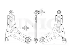 Рычаг подвески UNIO SSP-40091