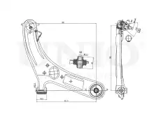 Рычаг подвески UNIO SSP-40093