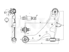 Рычаг подвески UNIO SSP-40099