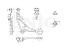 Рычаг подвески UNIO SSP-40133