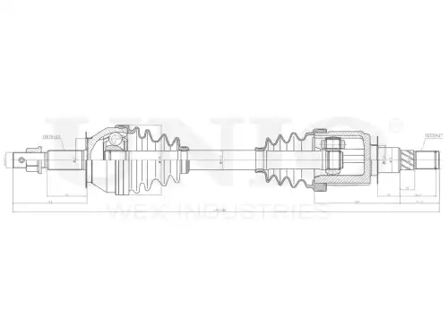 Вал приводной в сборе UNIO CVJ-10123