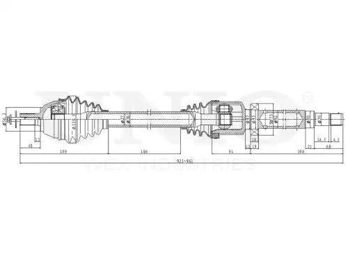 Вал приводной в сборе UNIO CVJ-10124