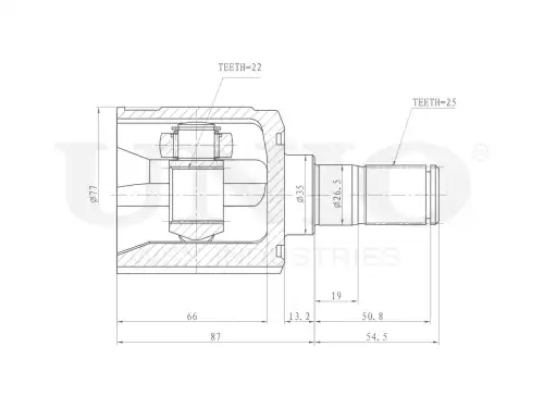 ШРУС внутренний CVJ-30003 UNIO