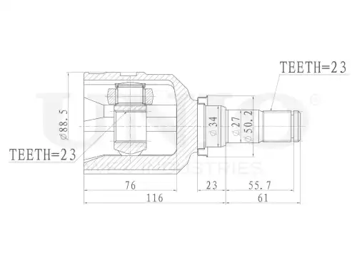 ШРУС внутренний CVJ-30008 UNIO