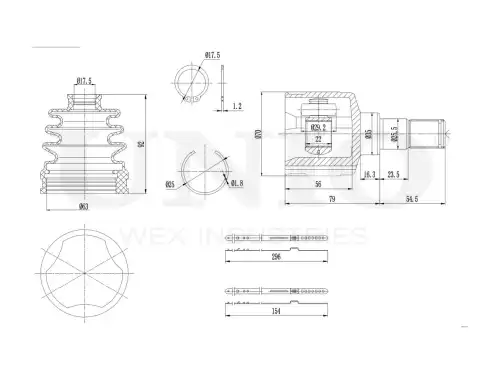 ШРУС внутренний CVJ-30013 UNIO