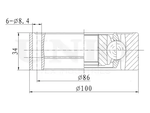 ШРУС внутренний CVJ-30017 UNIO