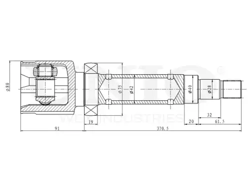 ШРУС внутренний CVJ-30018 UNIO