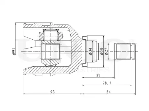 ШРУС внутренний CVJ-30022 UNIO