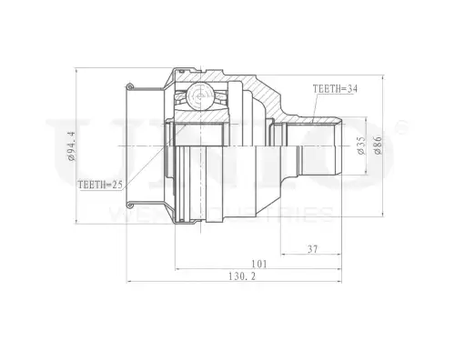 ШРУС внутренний CVJ-30033 UNIO
