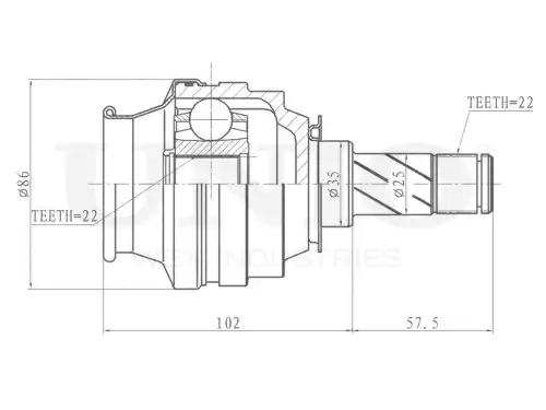ШРУС внутренний CVJ-30041 UNIO
