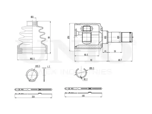 ШРУС внутренний CVJ-30046 UNIO
