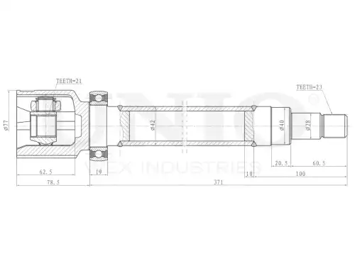 ШРУС внутренний CVJ-30049 UNIO