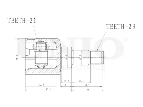 ШРУС внутренний CVJ-30054 UNIO