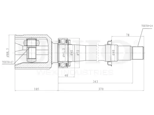 ШРУС внутренний CVJ-30056 UNIO
