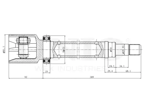 ШРУС внутренний CVJ-30059 UNIO