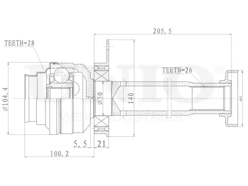 ШРУС внутренний CVJ-30083 UNIO