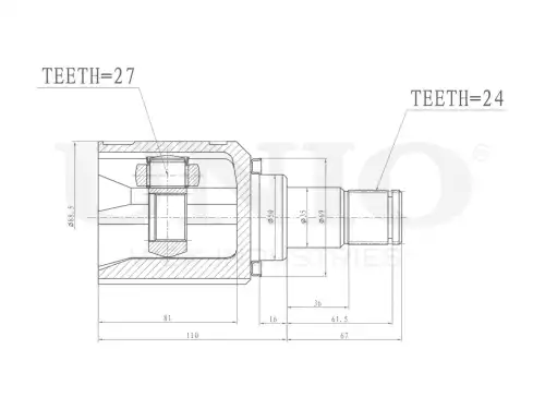 ШРУС внутренний CVJ-30085 UNIO
