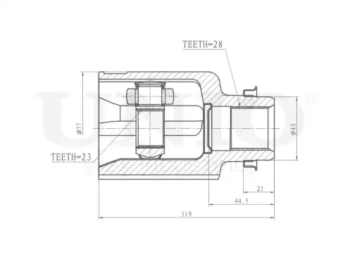 ШРУС внутренний CVJ-30096 UNIO