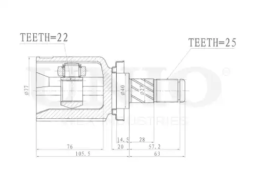 ШРУС внутренний CVJ-30099 UNIO