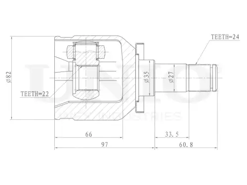 ШРУС внутренний CVJ-30100 UNIO