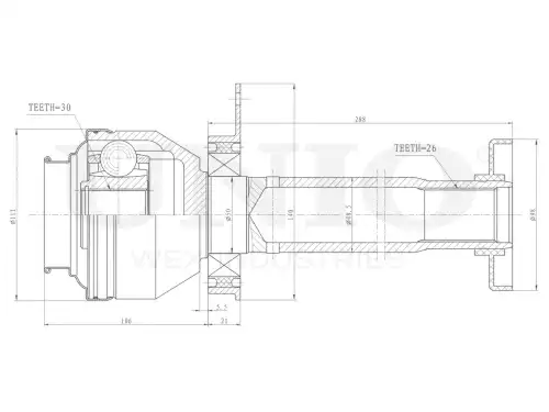 ШРУС внутренний CVJ-30103 UNIO