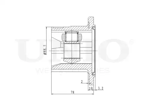 ШРУС внутренний CVJ-30108 UNIO