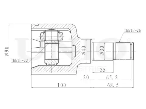 ШРУС внутренний CVJ-30115 UNIO