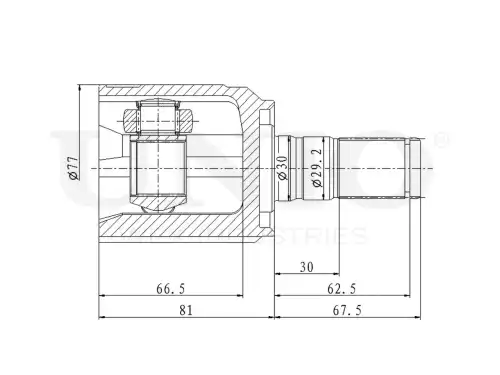 ШРУС внутренний CVJ-30151 UNIO