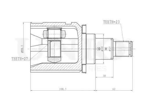 ШРУС внутренний CVJ-30158 UNIO