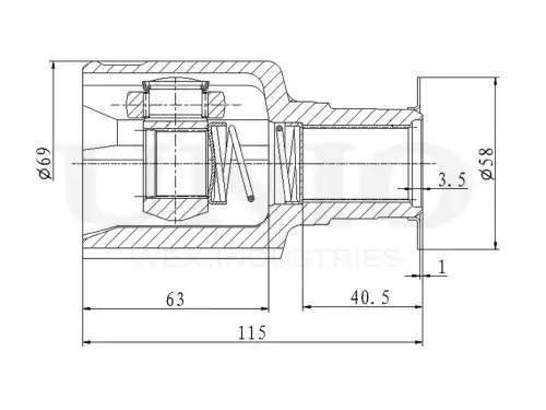 ШРУС внутренний CVJ-30163 UNIO