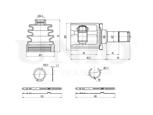 ШРУС внутренний CVJ-30164 UNIO