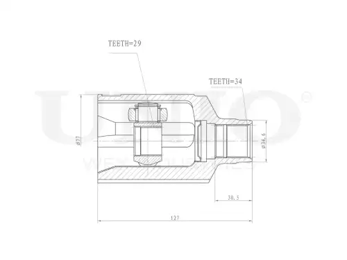 ШРУС внутренний CVJ-30171 UNIO