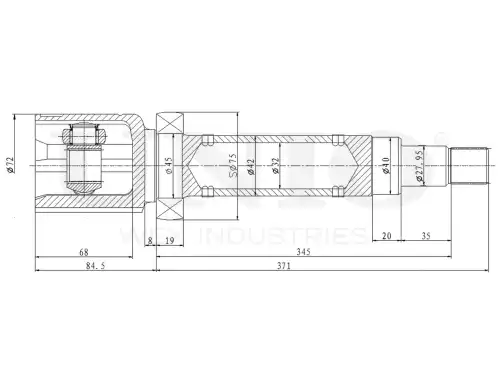 ШРУС внутренний CVJ-30176 UNIO