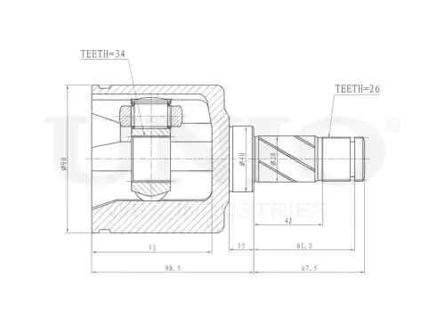 ШРУС внутренний CVJ-30177 UNIO