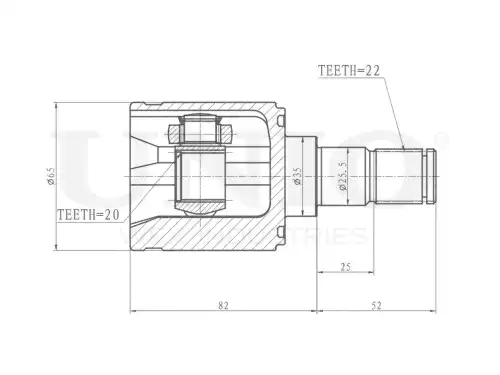 ШРУС внутренний CVJ-30185 UNIO