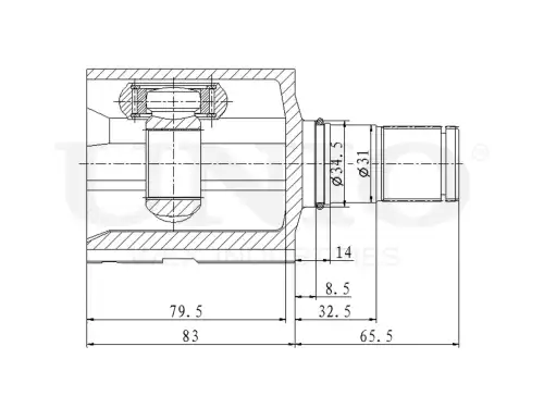 ШРУС внутренний CVJ-30188 UNIO