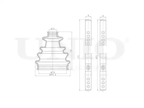 Пыльник ШРУС, комплект DUC-30130K UNIO