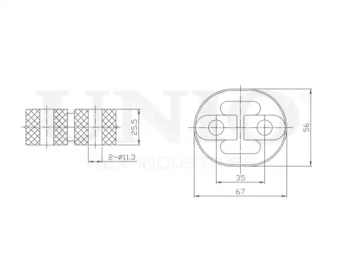 Крепление глушителя RMP-12004 UNIO
