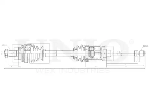 Вал приводной в сборе UNIO CVJ-10084