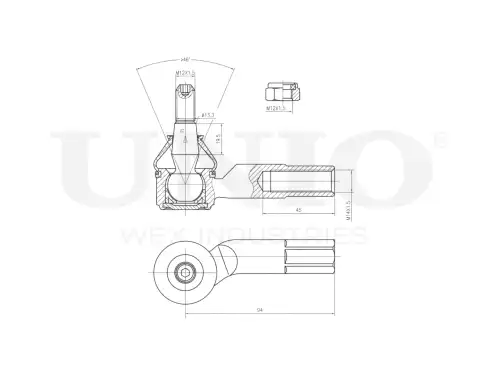 Рулевой наконечник UNIO SSP-10162