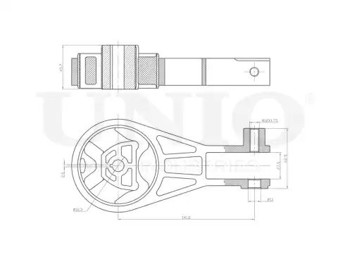 Подушка крепления двигателя UNIO RMP-15033