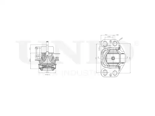Подушка крепления двигателя UNIO RMP-15017