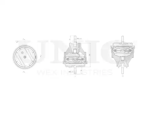 Подушка крепления двигателя UNIO RMP-15006