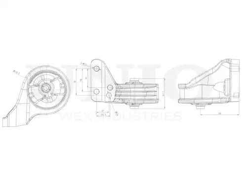 Подушка крепления двигателя UNIO RMP-15010